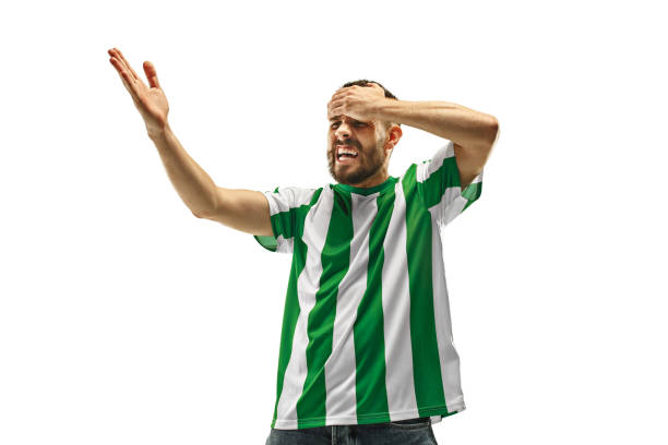 istock The unhappy and sad Irish fan on white background 958886876