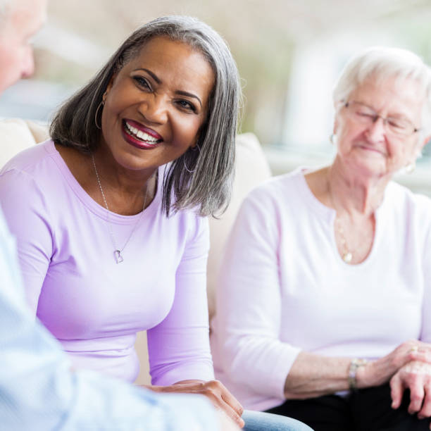 istock Active seniors visit with one another on a beautiful day 958888004