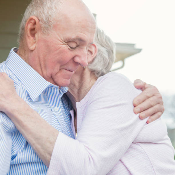istock Senior couple comfort one another 958888058