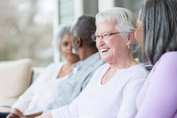 istock Senior friends enjoy time together 958888108
