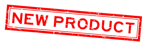 istock Grunge red new product square rubber seal stamp on white background 958897080