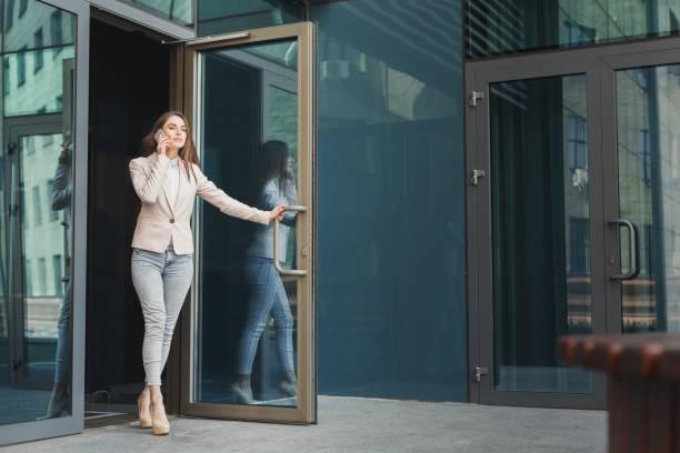 istock Confident young businesswoman talking on mobile 958901434