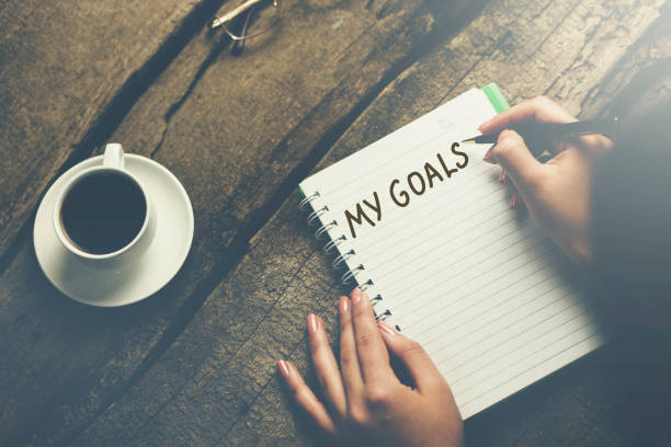 istock woman written my goals text 958909620