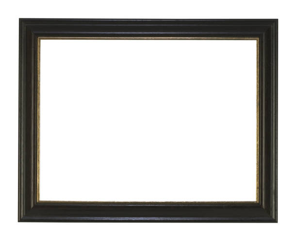 istock BLACK AND GOLD PICTURE FRAME ISOLATED ON BLACK BACKGROUND 958915340