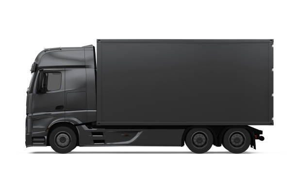 Truck isolated on white background. 3D render