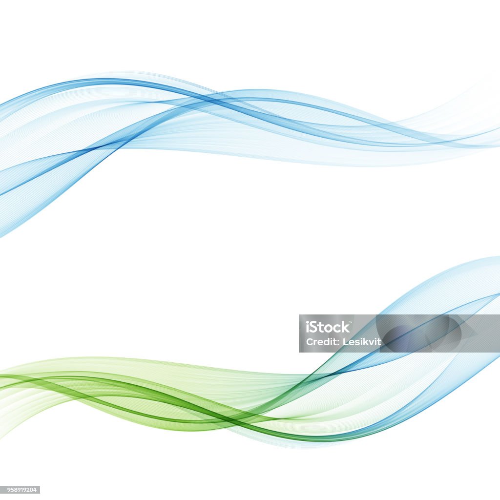 Ljusa fräscha hastighet milda våren ljus vågor samling. Abstrakta web jämna milda divider linjer vektorillustration - Royaltyfri Vågmönster vektorgrafik