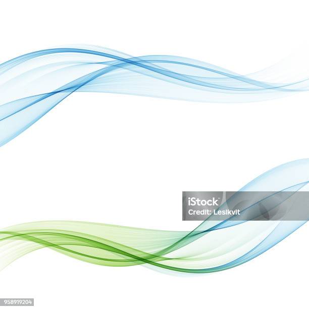 Ljusa Fräscha Hastighet Milda Våren Ljus Vågor Samling Abstrakta Web Jämna Milda Divider Linjer Vektorillustration-vektorgrafik och fler bilder på Vågmönster
