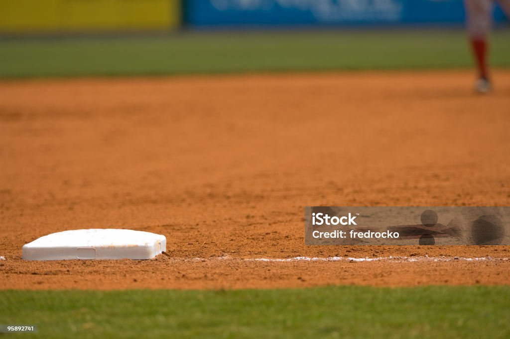 Campo de beisebol com Beisebol jogo - Royalty-free Base - Equipamento Desportivo Foto de stock