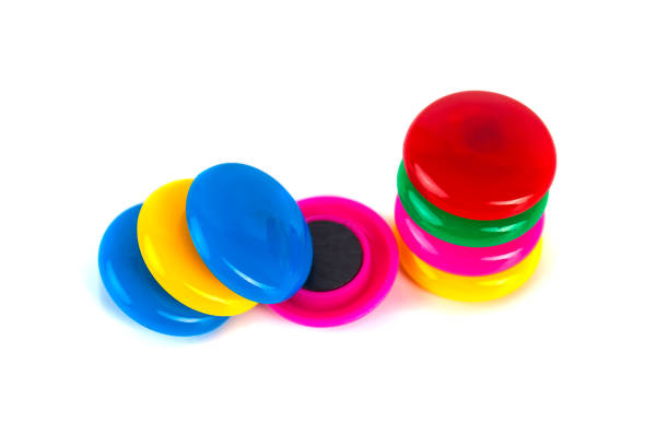 istock Colorful magnets - holders on a white background 958937508