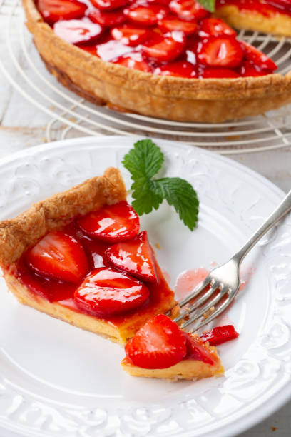 istock Home made delicious strawberry tart 958942920
