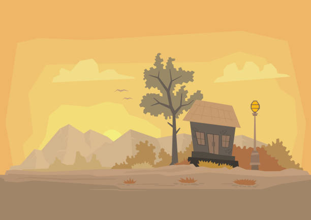 Natural Landscape Flat Vector Illustration Stock Illustration - Download Image Now - Village, India, Bird - iStock Natural Landscape Flat Vector Illustration Stock Illustration - Download Image Now - Village, India, Bird - iStock