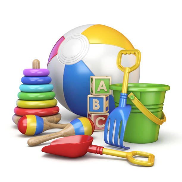 istock Colorful kids toys concept 3D 958946278