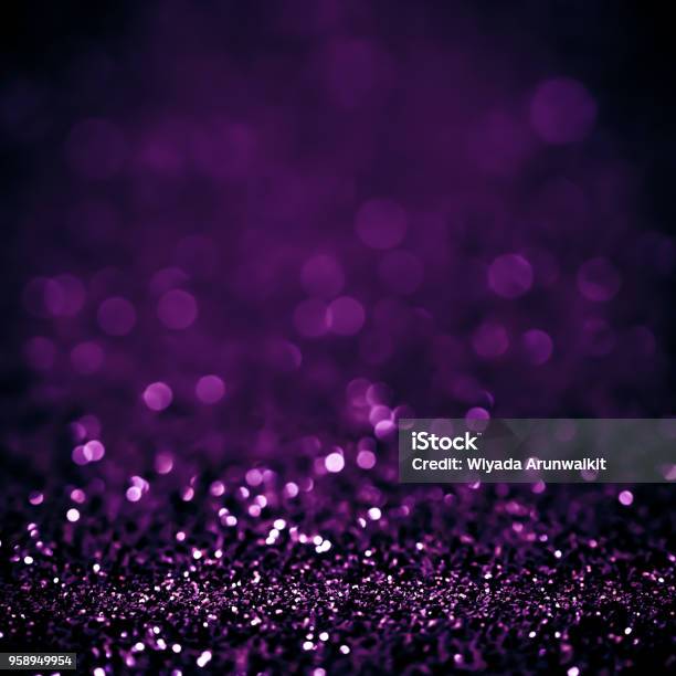 Lights On White Purple Background Abstract Beautiful Blink Light With Bokeh Bright Winter And Christmas Decoration Design Blur Backdrop Luxury Stock Photo - Download Image Now