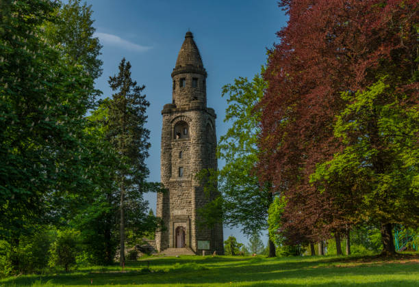 Observation tower Haj u Ase in spring sunny morning