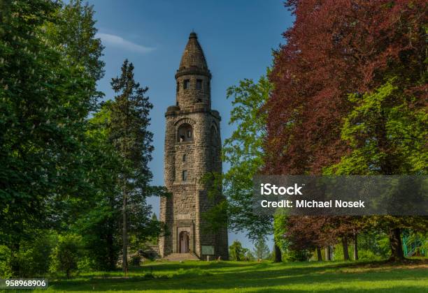 Observation Tower Haj U Ase In Spring Morning Stock Photo - Download Image Now - Czech Republic, Observation Tower, Surveillance