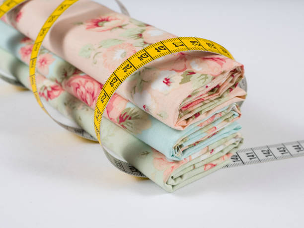 Cotton Fabric Tape Measure Tape And Fashion Style Ideas Stock Photo -  Download Image Now - iStock