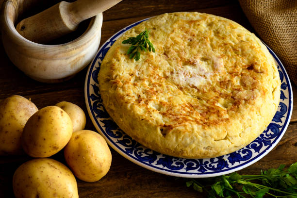istock still life with spike typical Spanish potato omelette 958971806