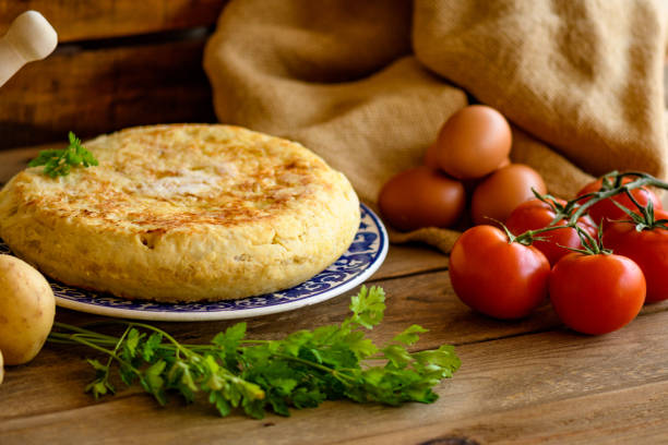 istock still life with spike typical Spanish potato omelette 958971842