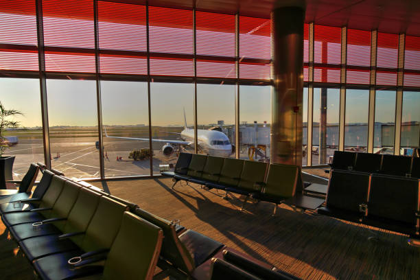 istock Airport at sunrise 958975412