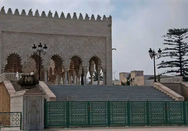 Photo of Mausoleum of Mohamed V in Rabat in March 2011. Morocco