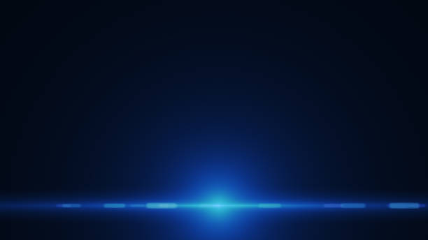 istock Abstract of lighting digital lens flare in dark background 958977668