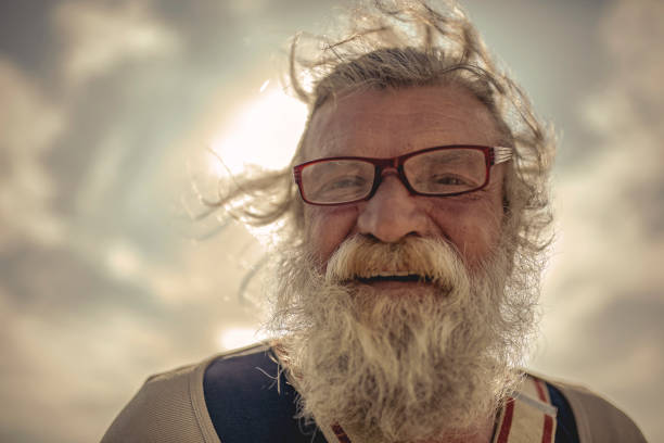 istock Old fisherman  by the sea 958989136