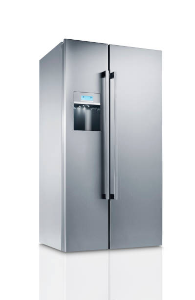Huge fridge(clipping path) Huge fridge(clipping path) cooler container photos stock pictures, royalty-free photos & images