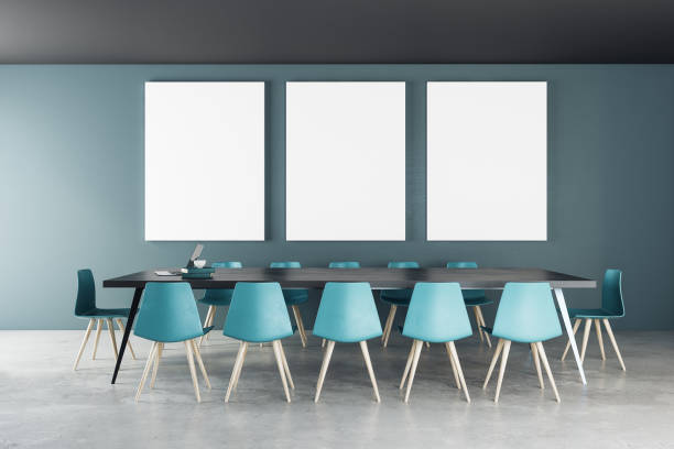 istock Modern meeting room with poster 958995996