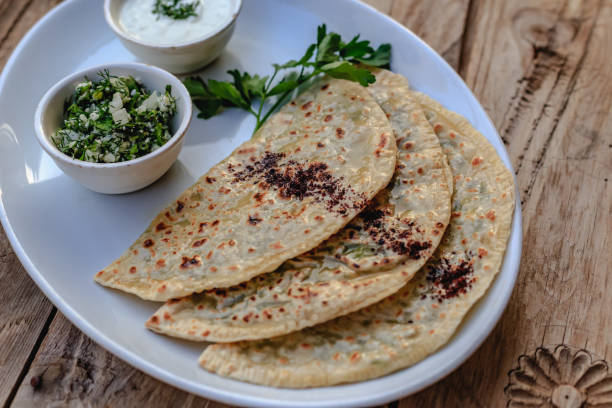 istock Traditional Azerbaijani qutab flatbread 958996444
