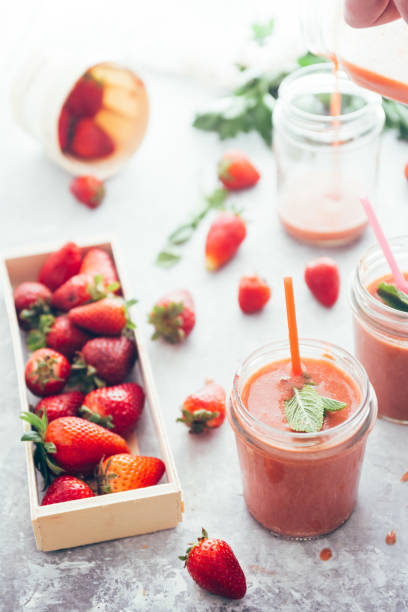 istock Healthy smoothie with strawberries 959003598