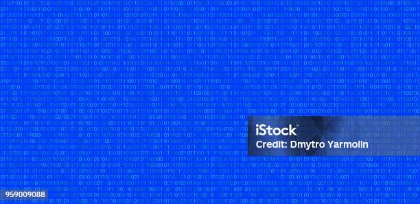 Binary Code Pattern Seamless Digital Technology Background Abstract ...