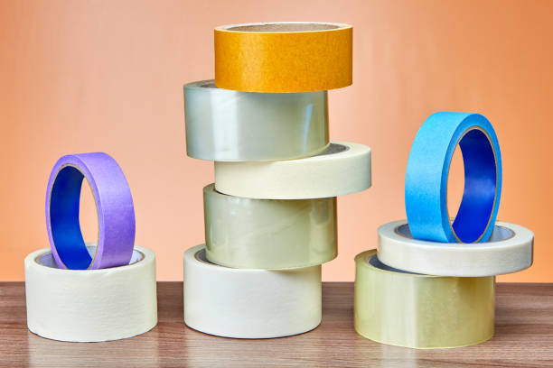 istock Various rolls of adhesive tape lie on the table. 959014874