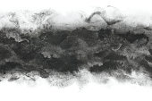 Japanese black ink abstract or vintage paint stroke background