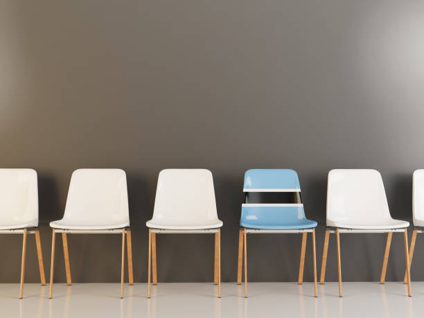 istock Chair with flag of botswana 959042594
