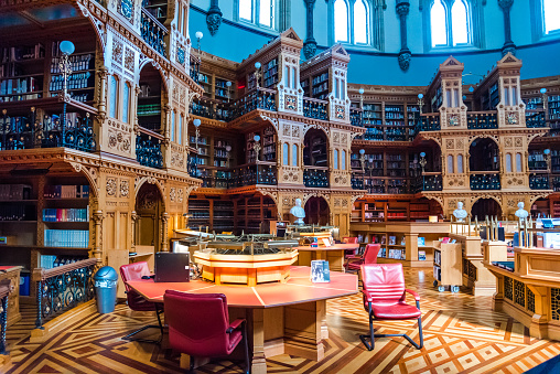 Interior of the Federal Parliament Building of Canada; Ottawa, Ontario, Canada