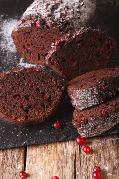 istock homemade cake with cranberries and chocolate close-up. vertical 959074818