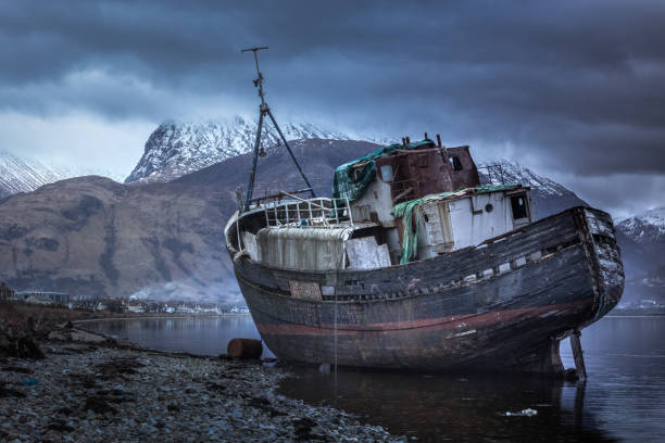 istock Stranded Fishing Boat 959075666