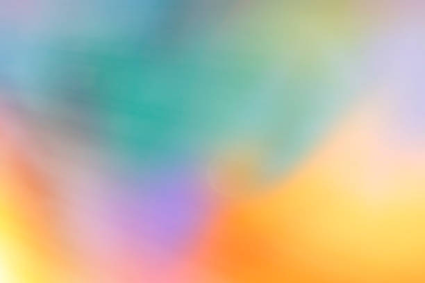 istock Defocused soft background with green yellow and purple 959076776