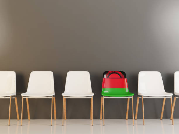 istock Chair with flag of malawi 959089260