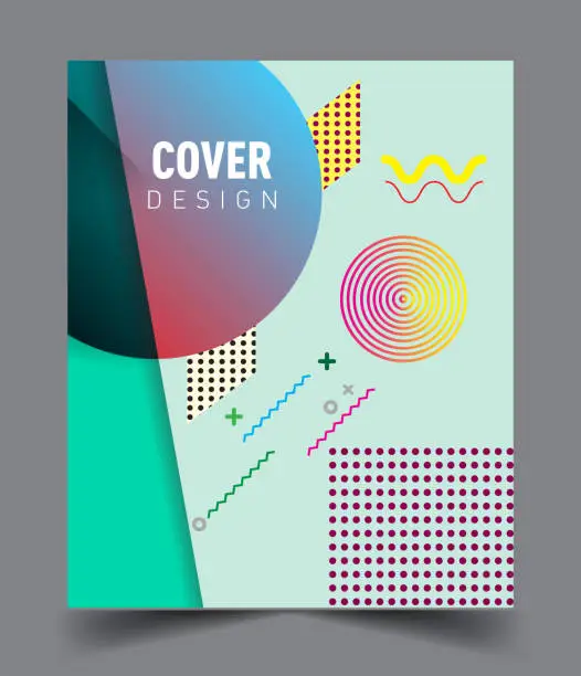 Vector illustration of Cover design, creative concept Abstract geometric design, Abstract pattern and colorful background.