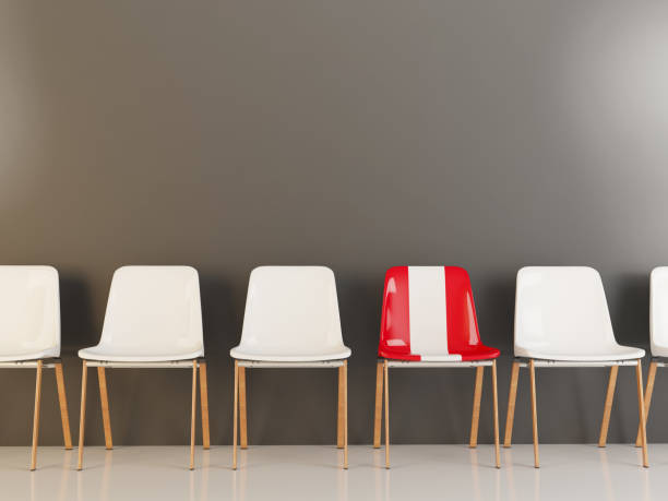 istock Chair with flag of peru 959093488