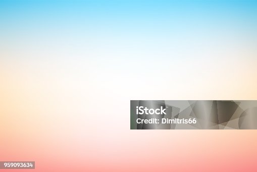 istock Vector abstract blurry pastel colored soft gradient background 959093634