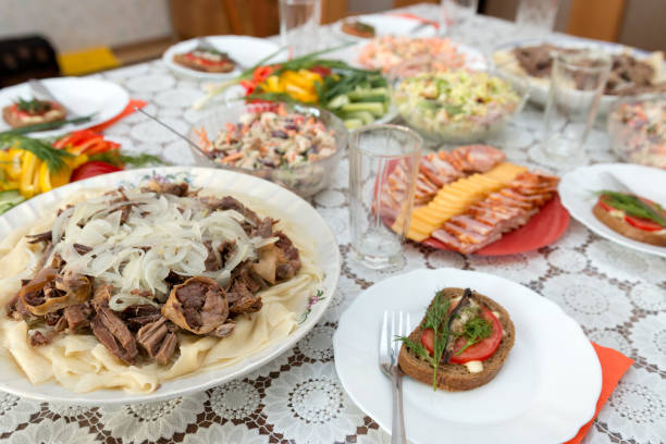 istock traditional food on the table 959095460