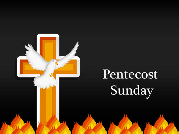 istock illustration of elements of Pentecost Sunday background 959097806