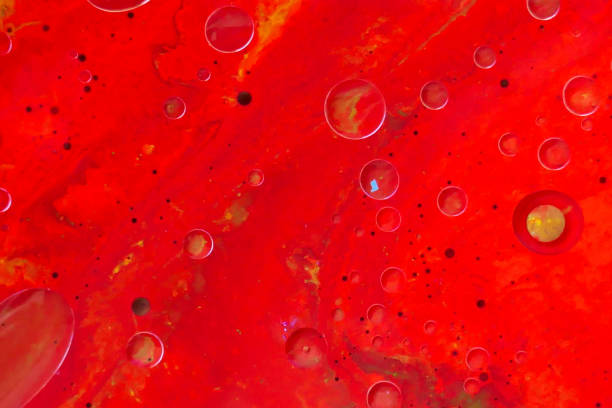 istock red paint background. abstract bright background . Colourful paint texture. cosmic martian background. 959099782