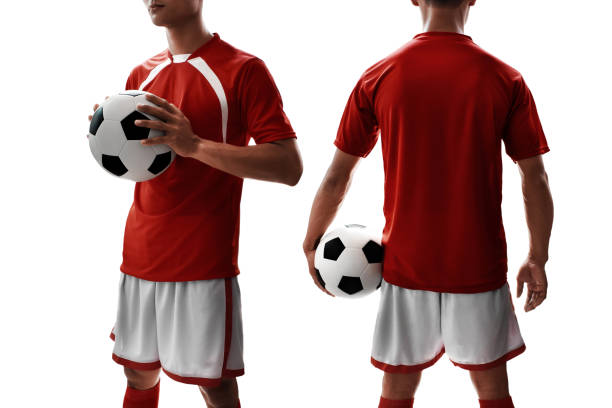 uniforme de jugador de fútbol - back and forwards fotografías e imágenes de stock