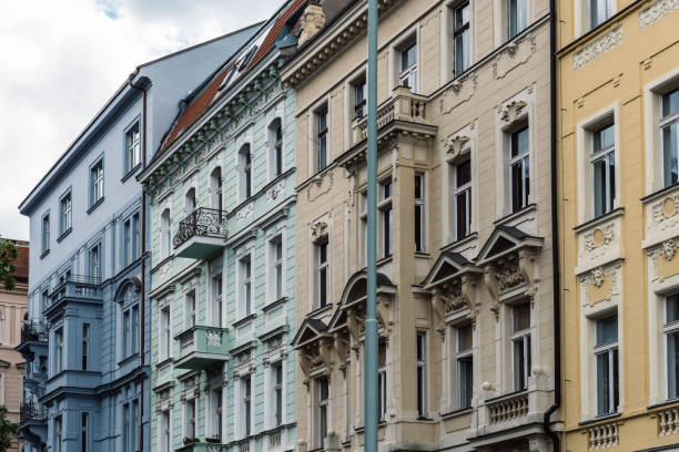 istock Old residential buildings in Prague 959104940