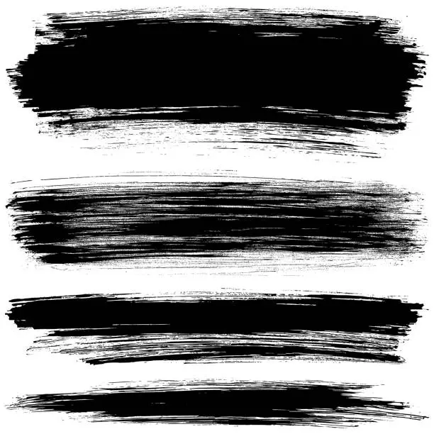 Vector illustration of Brush strokes