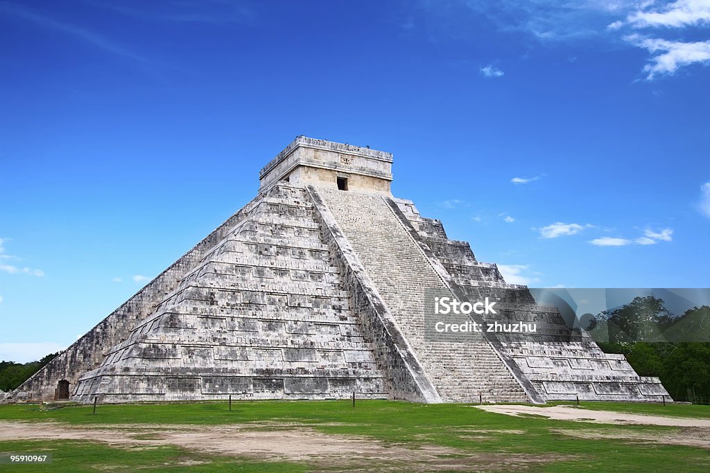 Chichen Itza, México - Foto de stock de Antigo royalty-free