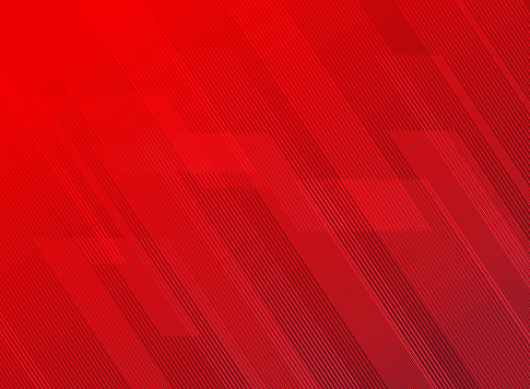 Abstract lines pattern technology on red gradients background. Vector illustration